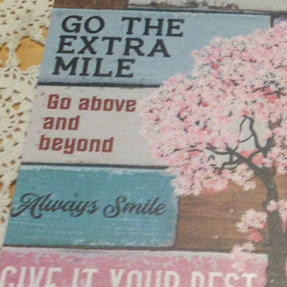 Post Office Positive Vibes Wall Hanging - Picture 3 of 5